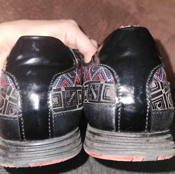 Franco Cuadra Designer Mens Casual Sneaker Shoe Monogram Red Black Sz 30 / 11 - Picture 10 of 12